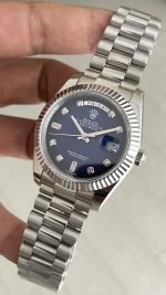 Rolex Day Date Mavi Taşlı 228239 Ombre Blue Diamond Dial 40mm Replika Saat