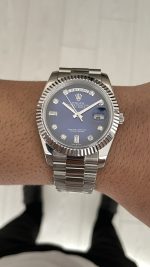 Rolex Day Date Mavi Taşlı 228239 Ombre Blue Diamond Dial 40mm Replika Saat