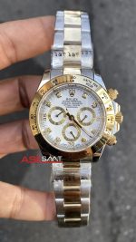 Rolex Daytona 116523 Beyaz Taşlı Kadran Replika Saat