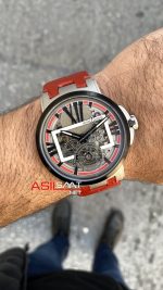 Ulysse Nardin Skeleton Executive Flying Kırmızı Replika Saat