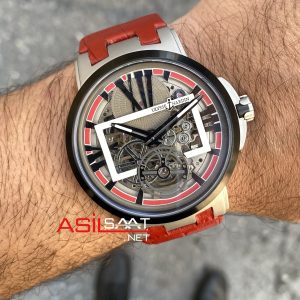 Ulysse Nardin Skeleton Executive Flying Kırmızı Replika Saat