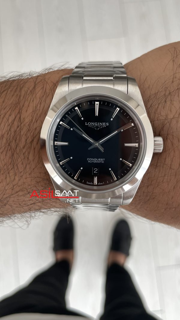 Longines Conquest Siyah Replika Saat
