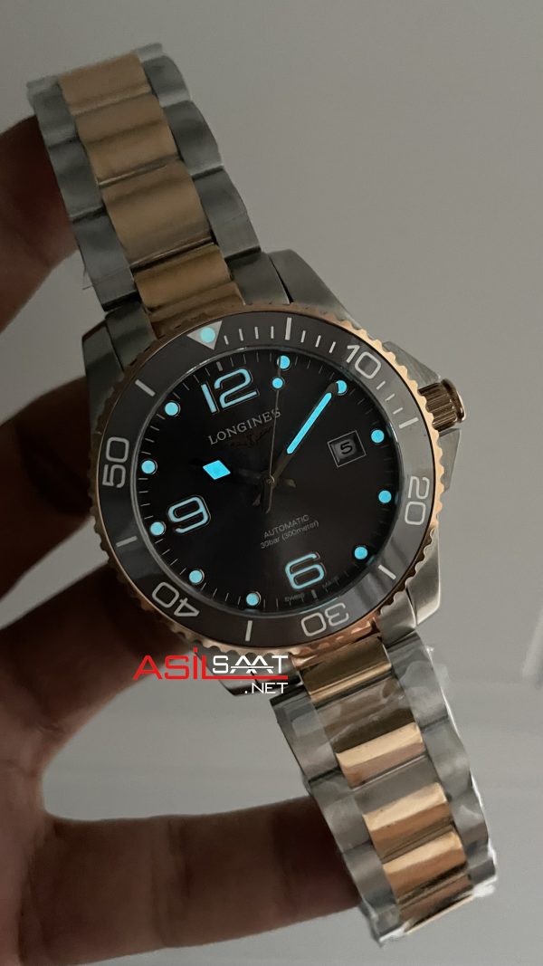 Longines Hydroconquest Gri Çelik ve Bakır Longines Hydroconquest Gri Çelik ve Bakır