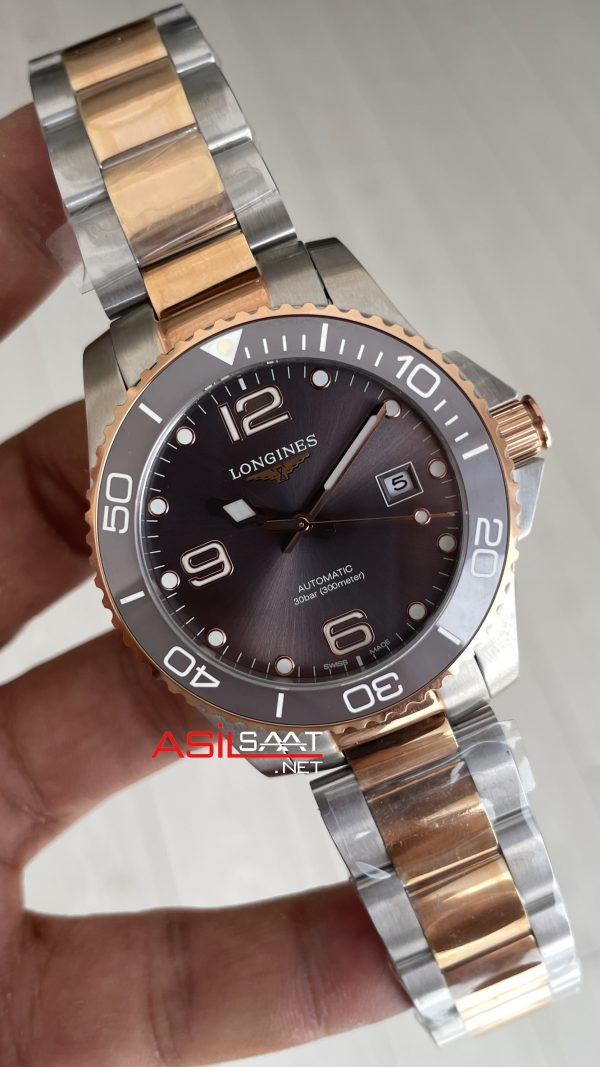 Longines Hydroconquest Gri Çelik ve Bakır Longines Hydroconquest Gri Çelik ve Bakır