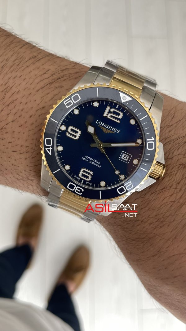 Longines Hydroconquest Mavi Two Tone