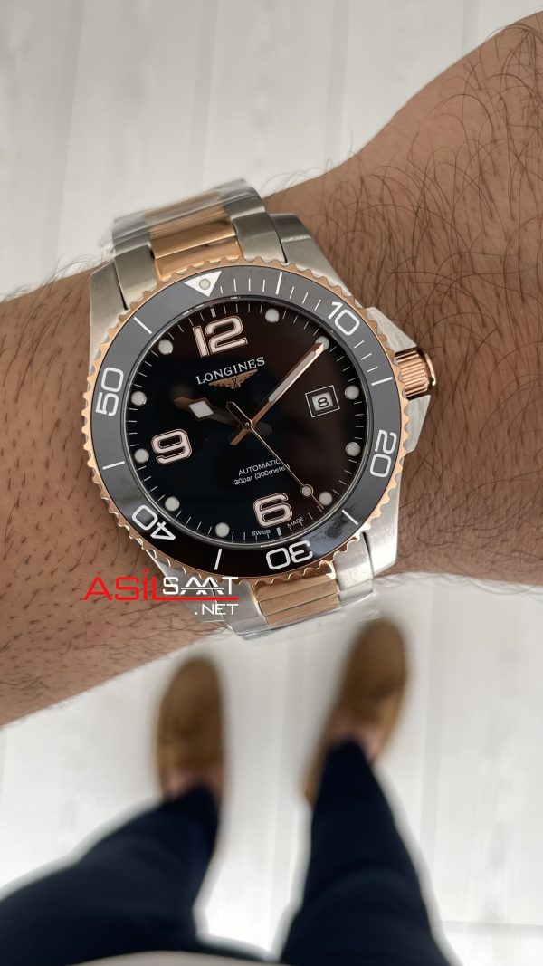 Longines Hydroconquest Siyah Çelik ve Bakır