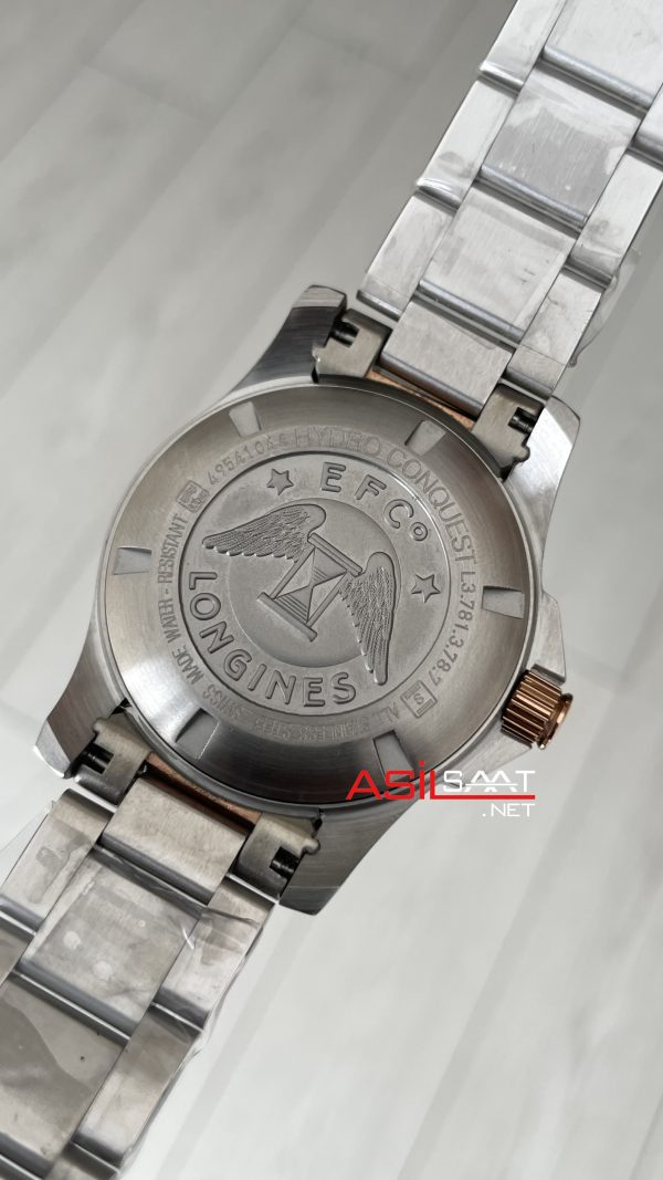 Longines Hydroconquest Siyah Çelik ve Bakır