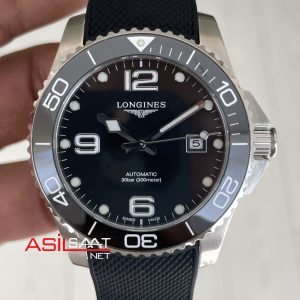 Longines Hydroconquest Siyah Kauçuk
