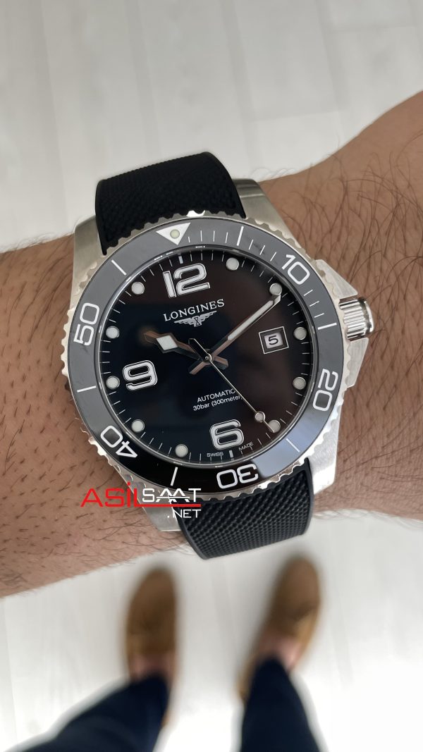 Longines Hydroconquest Siyah Kauçuk Longines Hydroconquest Siyah Kauçuk