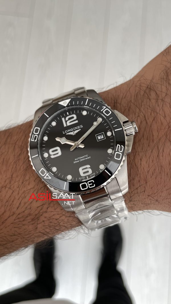 Longines Hydroconquest Siyah Replika Saat