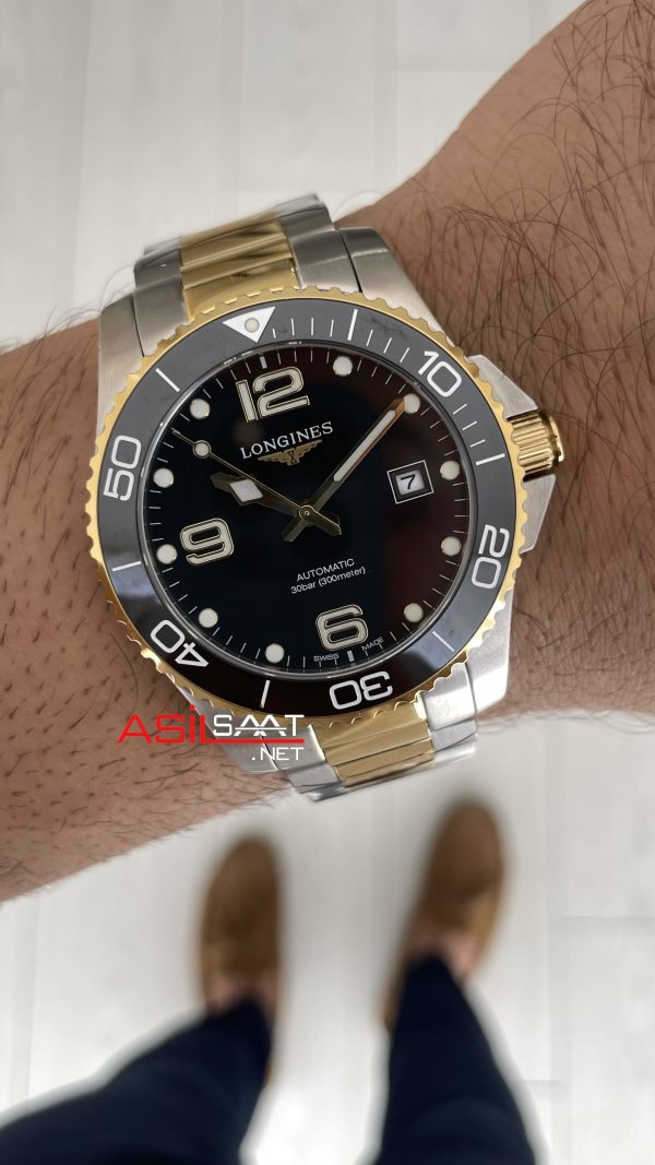 Longines Hydroconquest Siyah Two Tone Longines Hydroconquest Siyah Two Tone