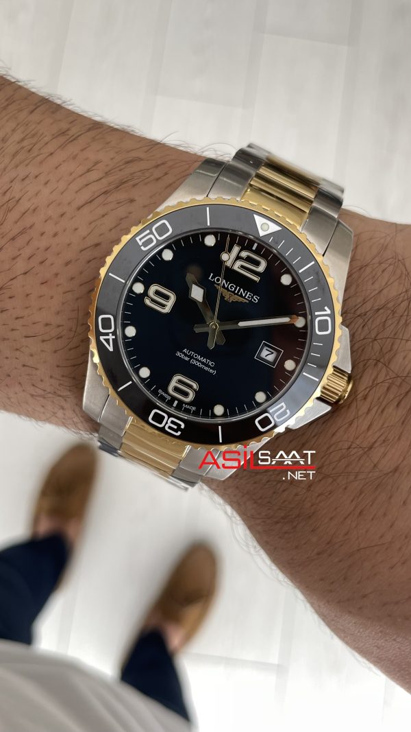 Longines Hydroconquest Siyah Two Tone Longines Hydroconquest Siyah Two Tone
