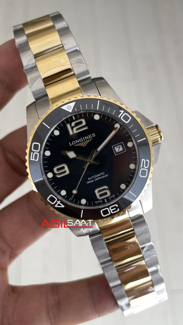 Longines Hydroconquest Siyah Two Tone Longines Hydroconquest Siyah Two Tone
