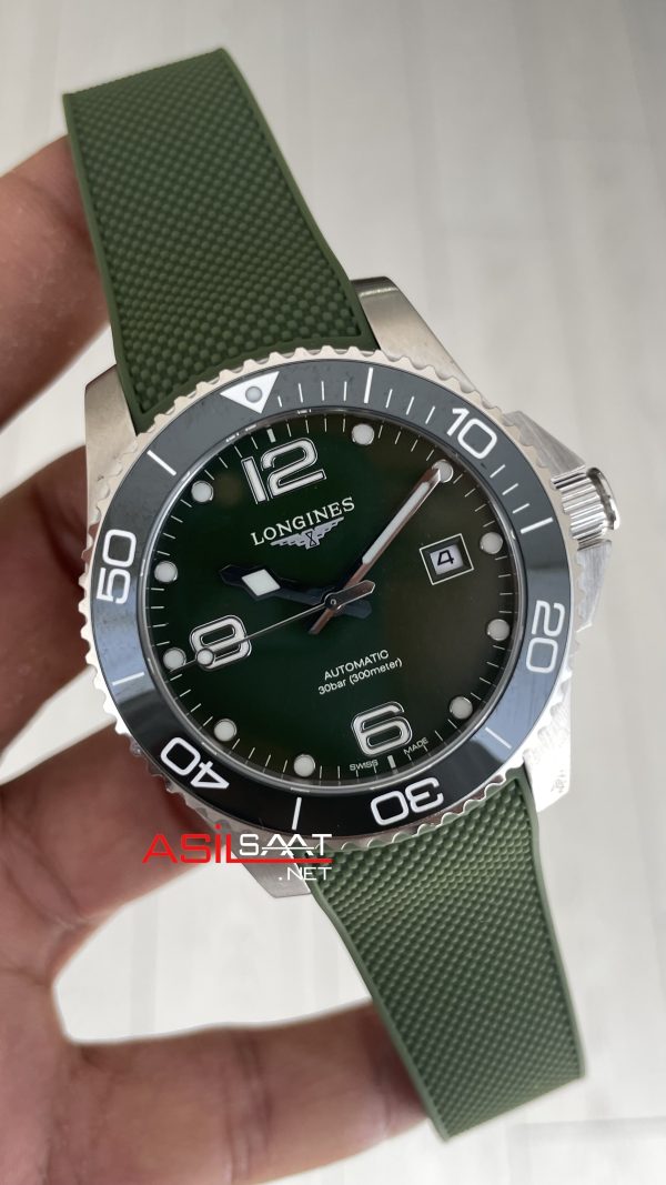Longines Hydroconquest Yeşil Kauçuk Longines Hydroconquest Yeşil Kauçuk