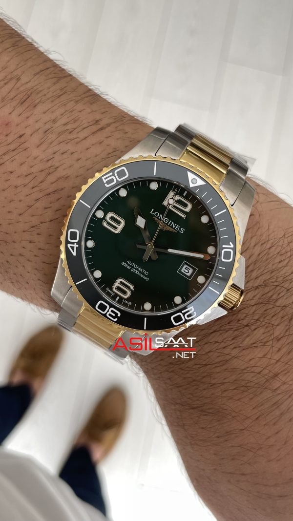 Longines Hydroconquest Yeşil Two Tone Longines Hydroconquest Yeşil Two Tone