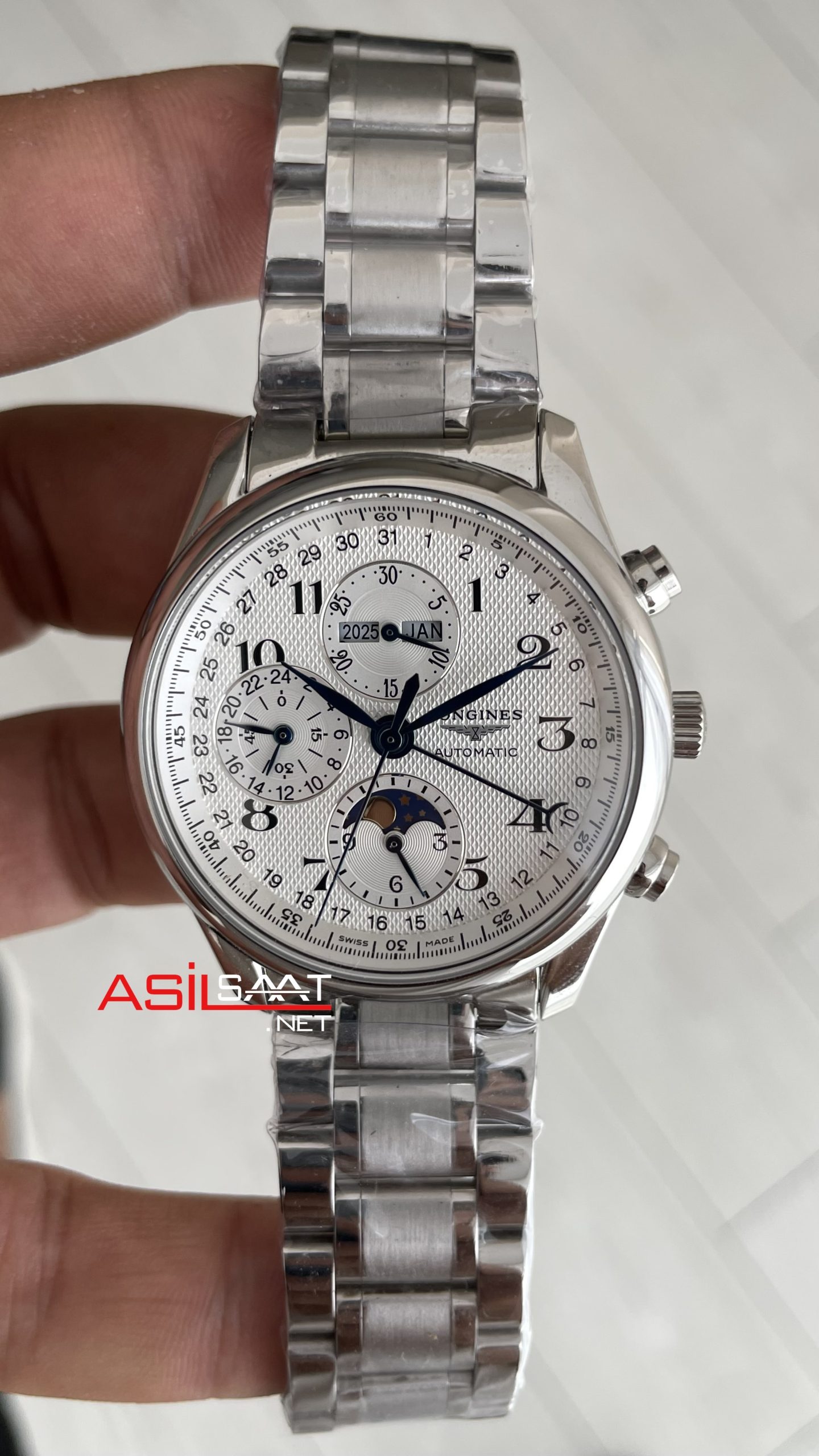 Longines Master Collection Moonphase Chrono Beyaz Longines Master Collection Moonphase Chrono Beyaz