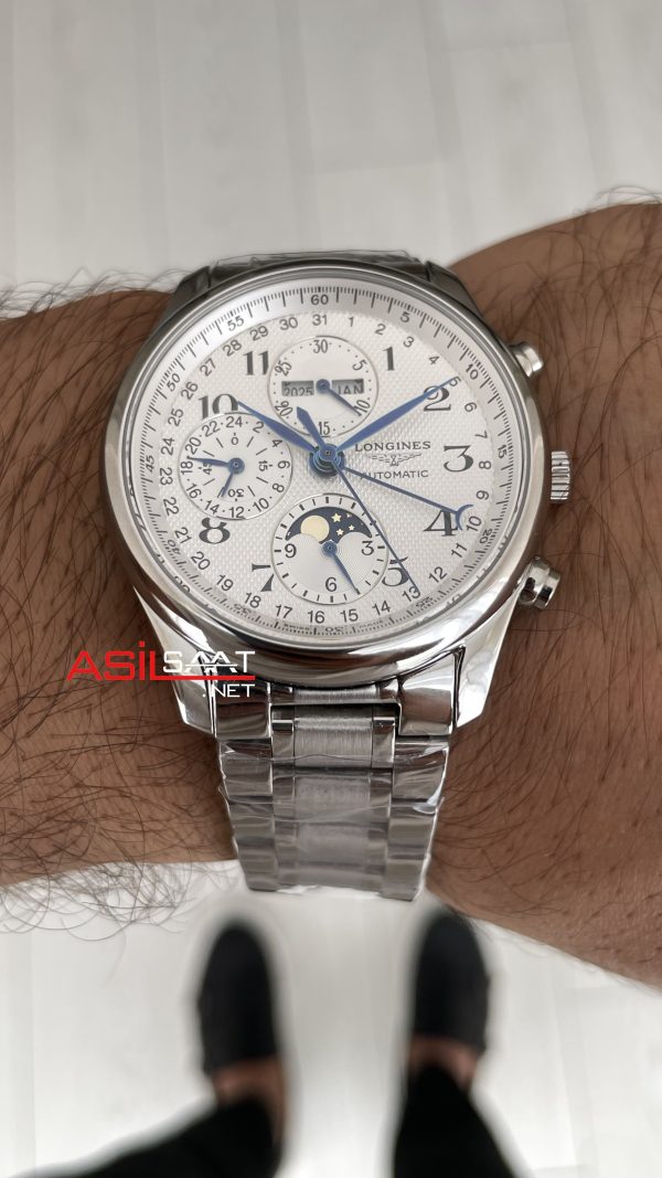 Longines Master Collection Moonphase Chrono Beyaz Longines Master Collection Moonphase Chrono Beyaz