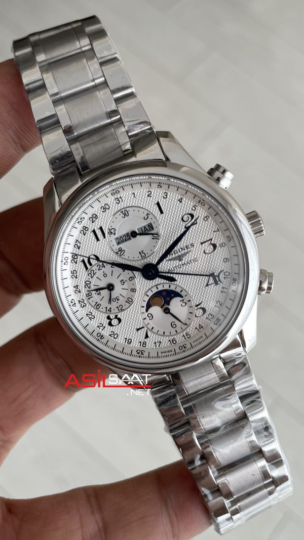 Longines Master Collection Moonphase Chrono Beyaz Longines Master Collection Moonphase Chrono Beyaz