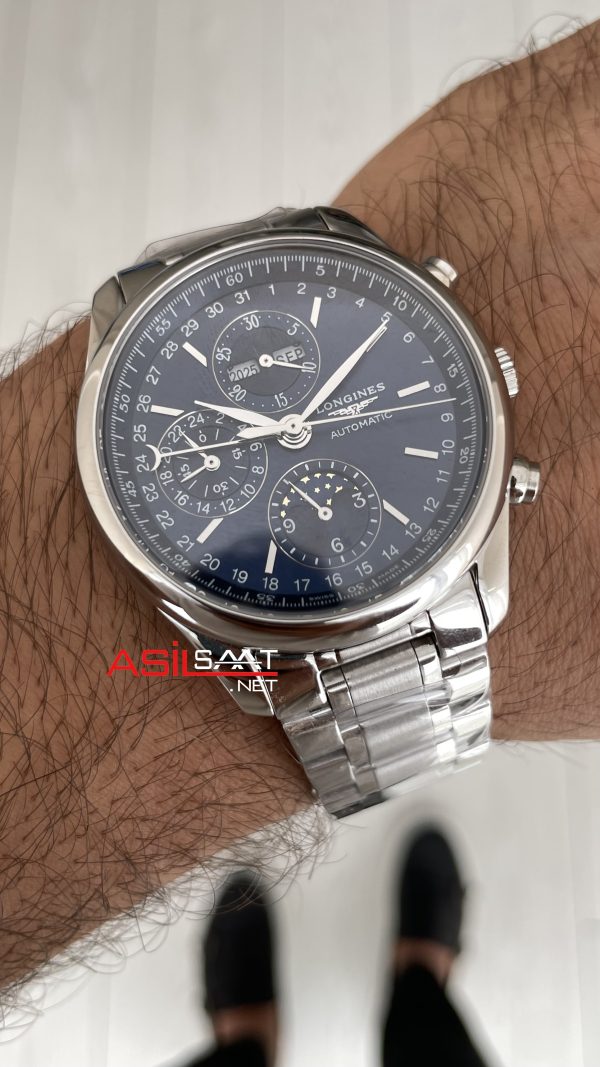Longines Master Collection Moonphase Chrono Mavi