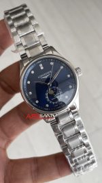 Longines Master Collection Moonphase Mavi Taşlı Kadın Kol Saati