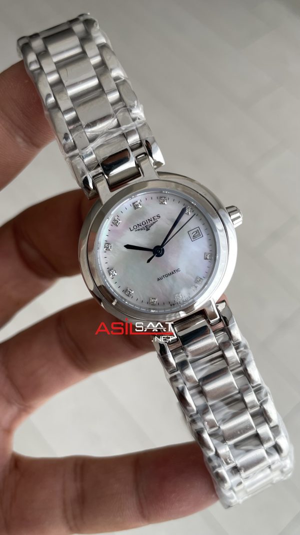 Longines Primaluna Beyaz Taşlı Kadın Saati