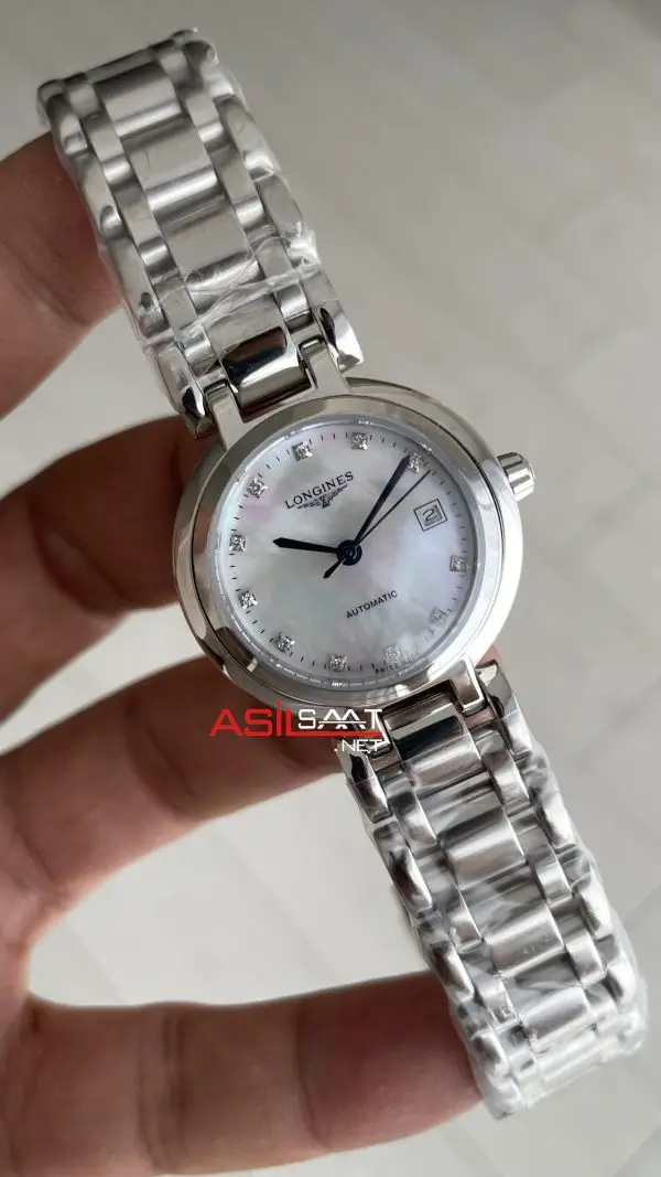 Longines Primaluna Beyaz Taşlı Kadın Saati