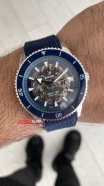 Rado Captain Cook iskelet Mavi Kauçuk