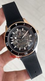 Rado Captain Cook iskelet Siyah Rose Kauçuk