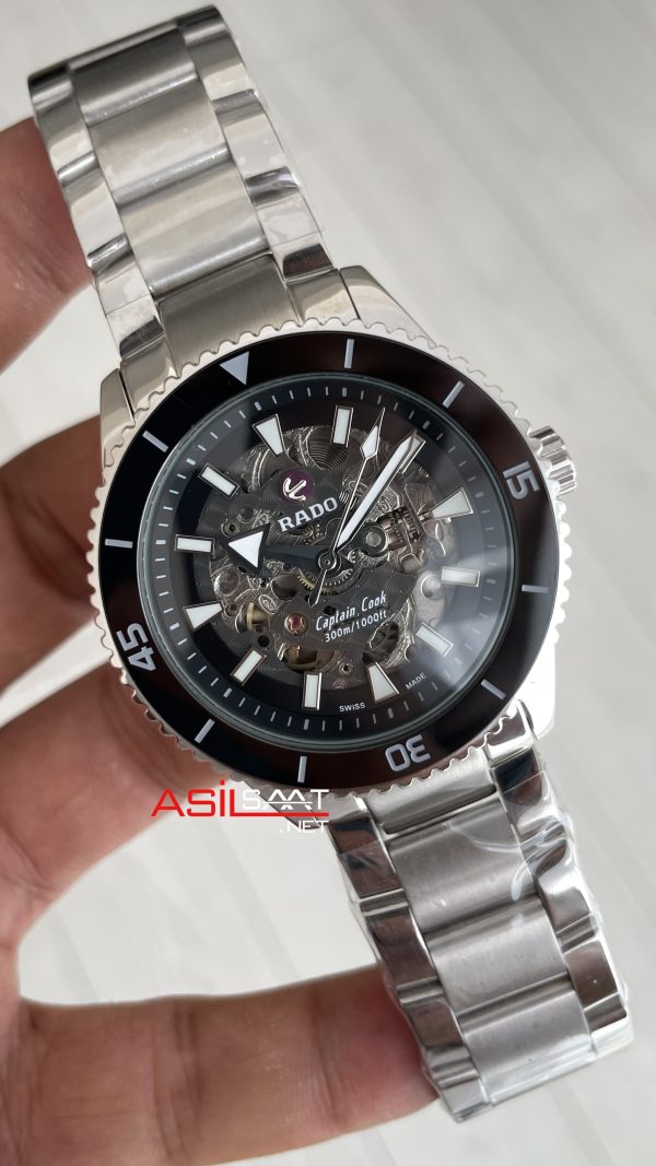 Rado Captain Cook iskelet Siyah Rado Captain Cook iskelet Siyah