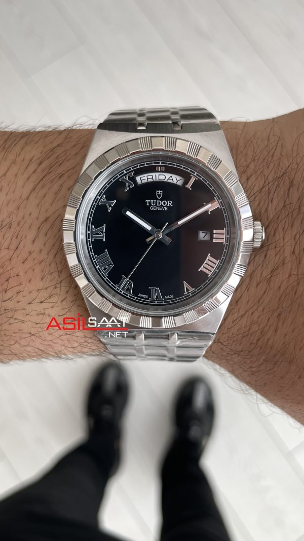 Tudor Royal Date Siyah Replika Saat