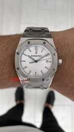 Audemars Piguet Royal Oak Beyaz Kadran 15510ST Replika Saat