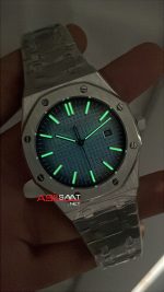 Audemars Piguet Royal Oak Buz Mavi Kadran 15510BC Replika Saat