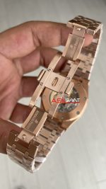 Audemars Piguet Royal Oak Jumbo Extra Thin Füme Gri Kadran 16202OR Rose 50th Anniversary Replika Saat