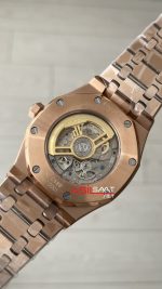 Audemars Piguet Royal Oak Jumbo Extra Thin Füme Gri Kadran 16202OR Rose 50th Anniversary Replika Saat