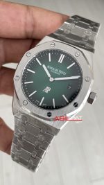 Audemars Piguet Royal Oak Jumbo Extra Thin Yeşil Kadran 16202PT 50th Anniversary Replika Saat