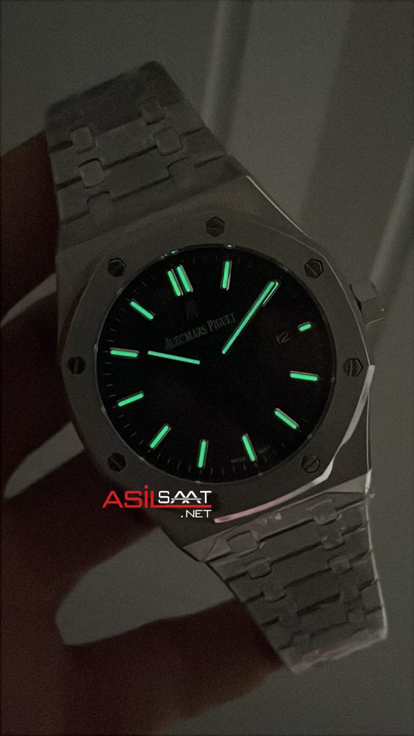 Audemars Piguet Royal Oak Siyah Kadran 15510ST Replika Saat Audemars Piguet Royal Oak Siyah Kadran 15510ST Replika Saat