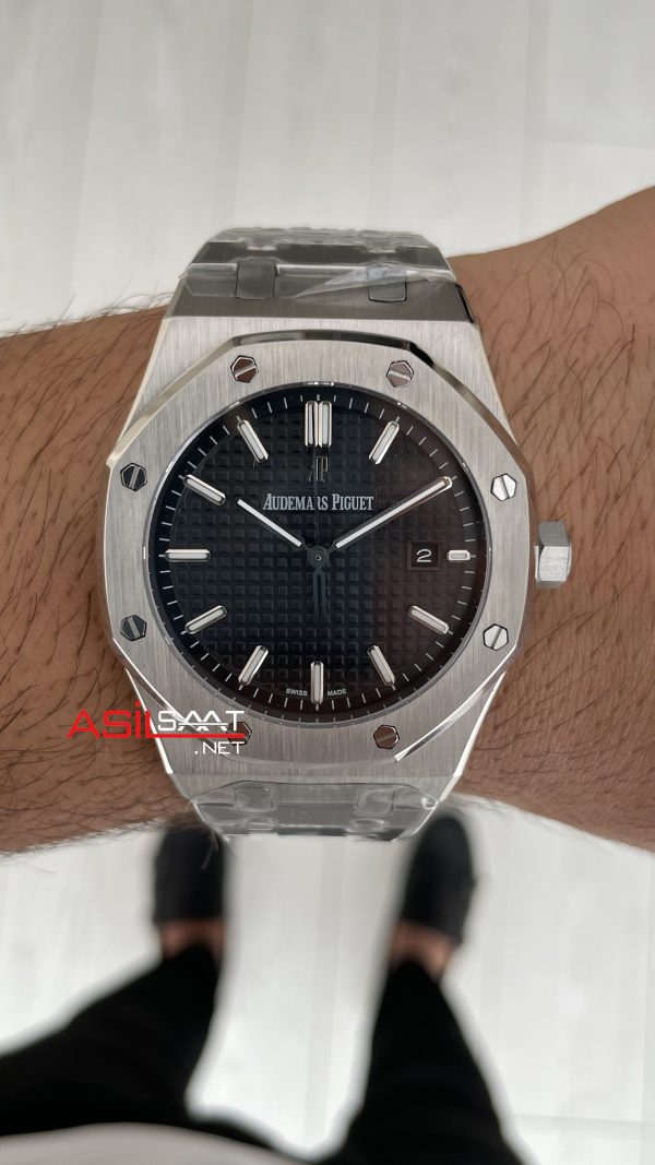 Audemars Piguet Royal Oak Siyah Kadran 15510ST Replika Saat Audemars Piguet Royal Oak Siyah Kadran 15510ST Replika Saat