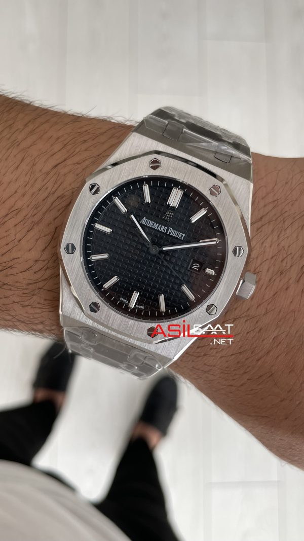 Audemars Piguet Royal Oak Siyah Kadran 15510ST Replika Saat Audemars Piguet Royal Oak Siyah Kadran 15510ST Replika Saat