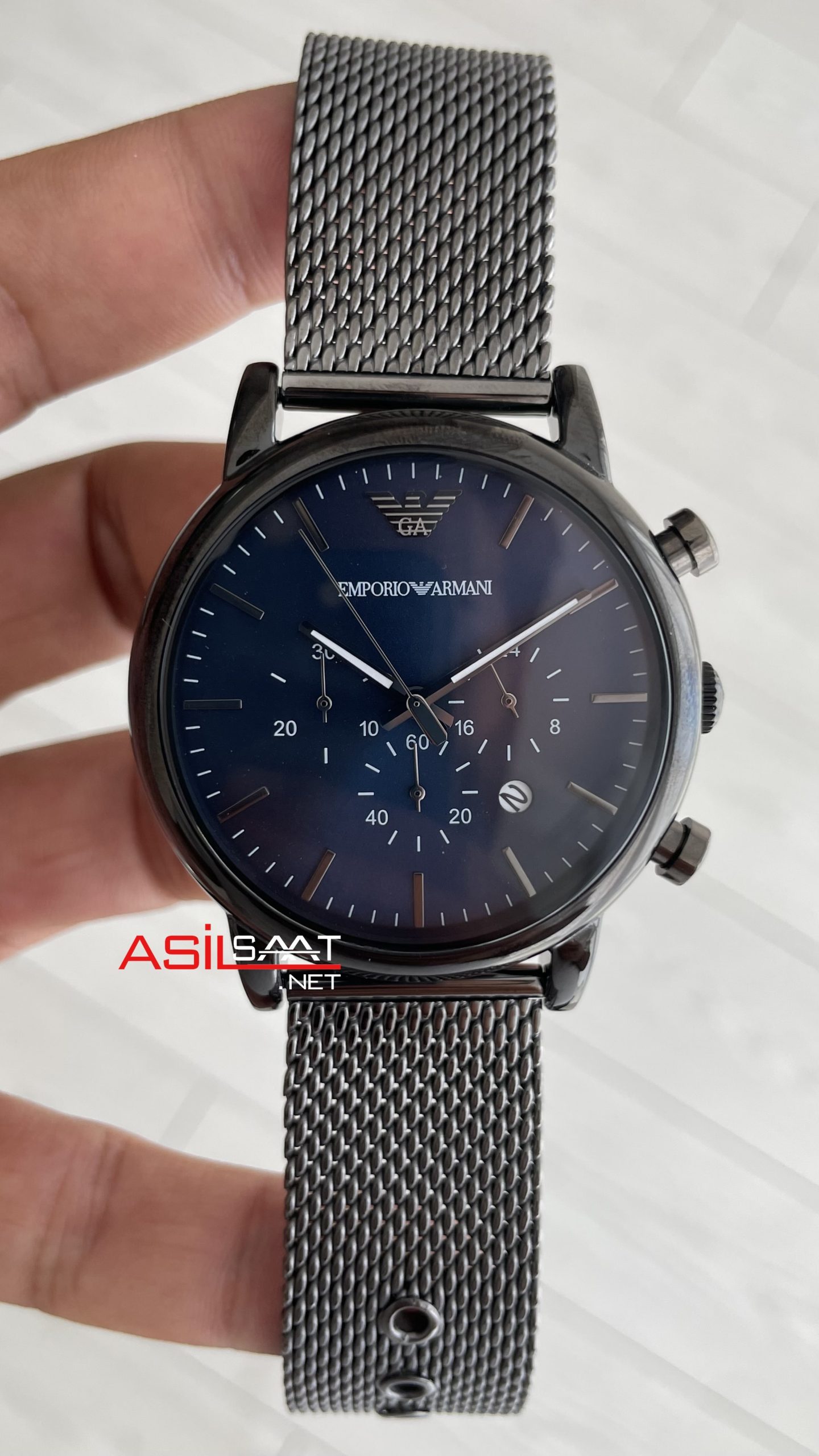 Emporio Armani AR 1979 Mavi Hasır PVD Black Emporio Armani AR 1979 Mavi Hasır PVD Black