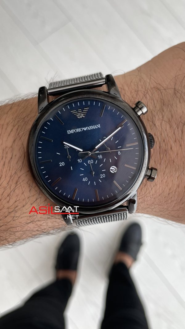 Emporio Armani AR 1979 Mavi Hasır PVD Black Emporio Armani AR 1979 Mavi Hasır PVD Black