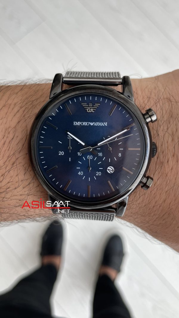 Emporio Armani AR 1979 Mavi Hasır PVD Black Emporio Armani AR 1979 Mavi Hasır PVD Black