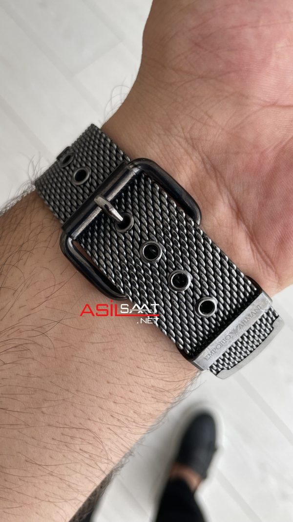 Emporio Armani AR 1979 Mavi Hasır PVD Black Emporio Armani AR 1979 Mavi Hasır PVD Black