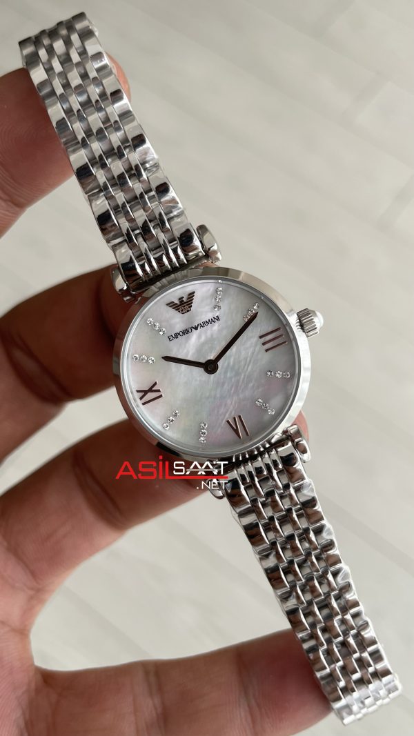Emporio Armani AR11204 Beyaz Sedef Taşlı Emporio Armani AR11204 Beyaz Sedef Taşlı