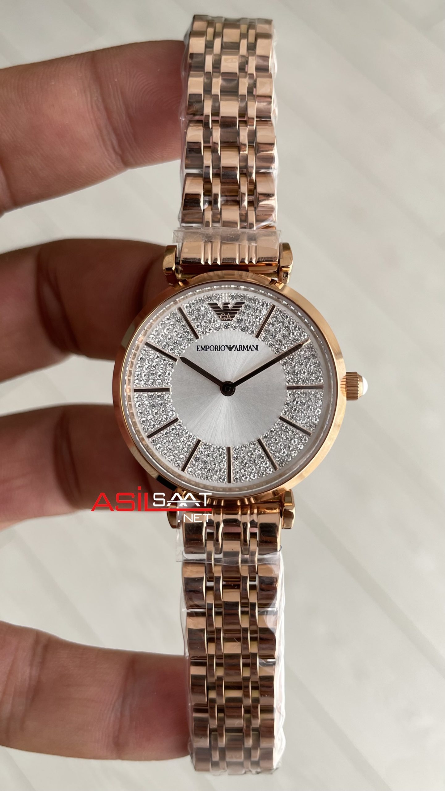 Emporio Armani AR11446 Beyaz Taşlı Rose Emporio Armani AR11446 Beyaz Taşlı Rose