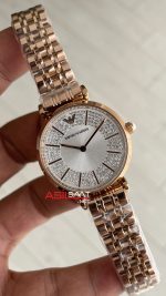 Emporio Armani AR11446 Beyaz Taşlı Rose