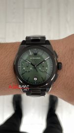 Emporio Armani AR11562 PVD Black Yeşil Kadran 43mm Replika Saat