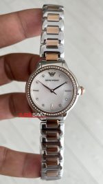 Emporio Armani AR11569 Sedef Beyaz Taşlı Two Tone Rose