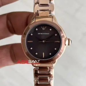 Emporio Armani AR11570 Kahverengi Taşlı Rose