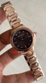 Emporio Armani AR11570 Kahverengi Taşlı Rose