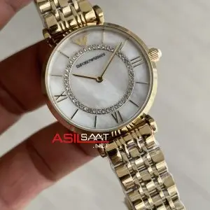 Emporio Armani AR1907 Beyaz Sedef Taşlı Romen
